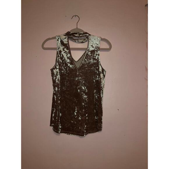 By&By pink crushed velvet tank top size small - Picture 7 of 7